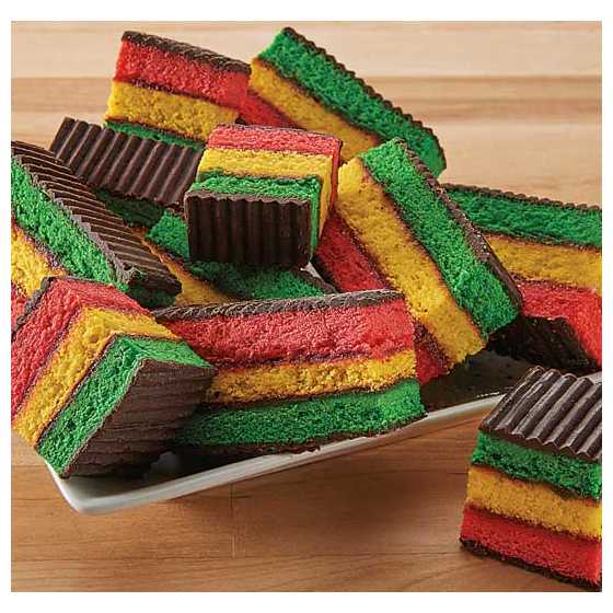 Rainbow Cookie Loaves